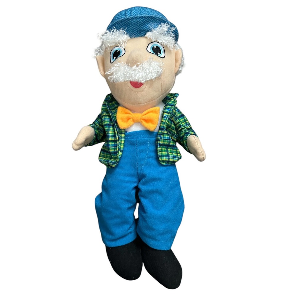 The Mensch on a Bench Ask Papa Talking Jewish Grandfather‎ Doll 12" Plush Works